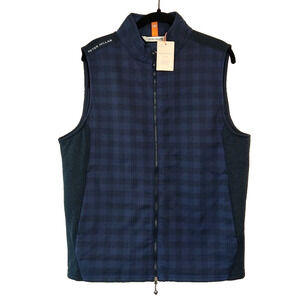 Peter Millar Men Performance Flannel Golf Vest Sz M Crown Sport Fuse Hybrid NWT